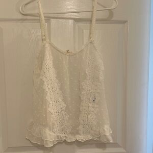 Chic White Lace POL Camisole for Women